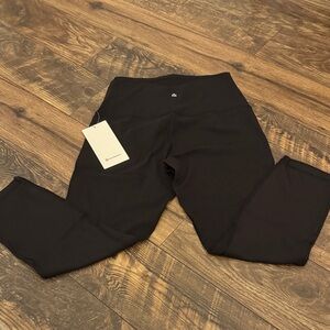 lululemon athletica Black Leggings unlimited HR crop 23”